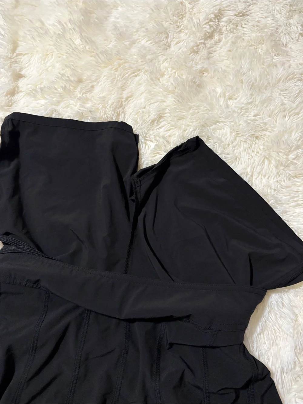 Athleta Black Circle Skirt with Subtle Panel Stitching - Picture 6 of 8